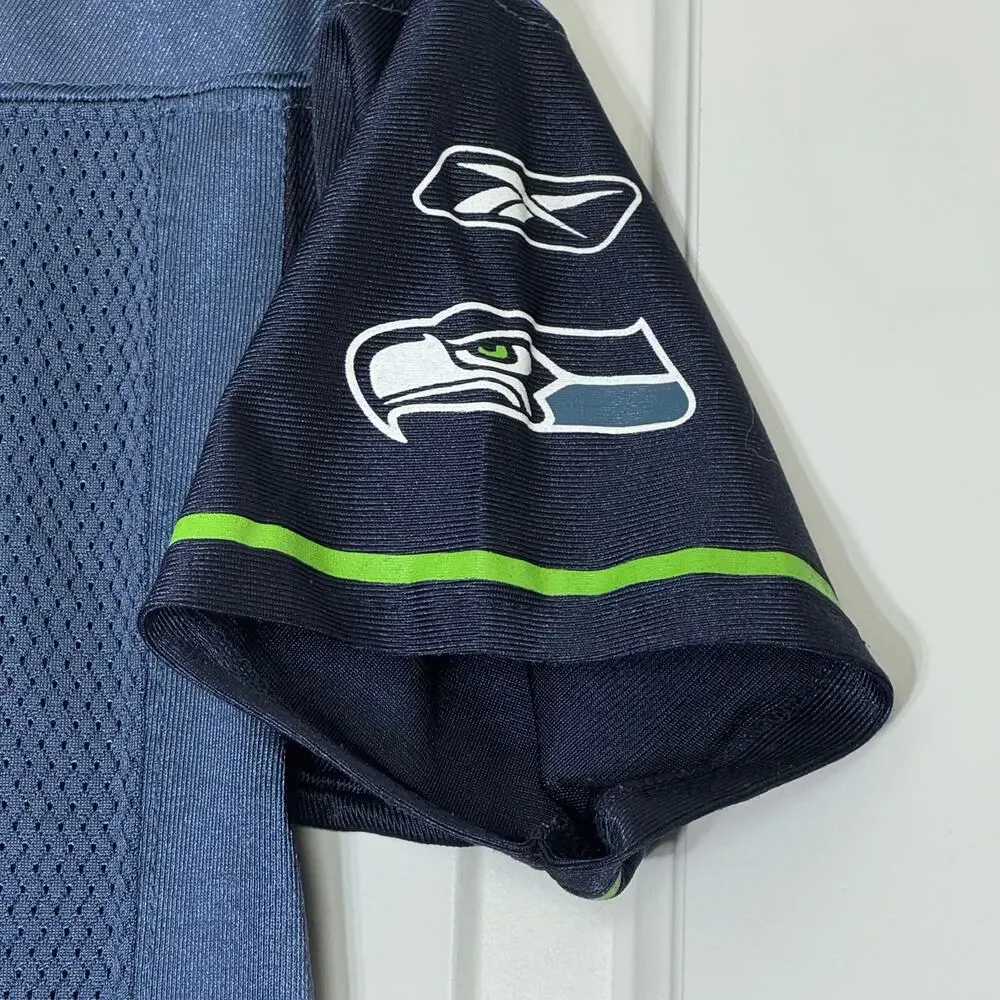 Kids Reebok NFL Shaun Seattle Seahawks Alexander 37 Jersey Medium 10-12 Vintage